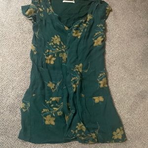 Urban Outfitters Sold Out Button- Up Lola Floral Mini Dress